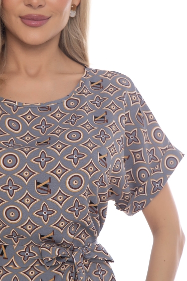 Платье Бренди грей П10206