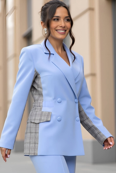 Пиджак Бренда (голубой) Б13891-33М