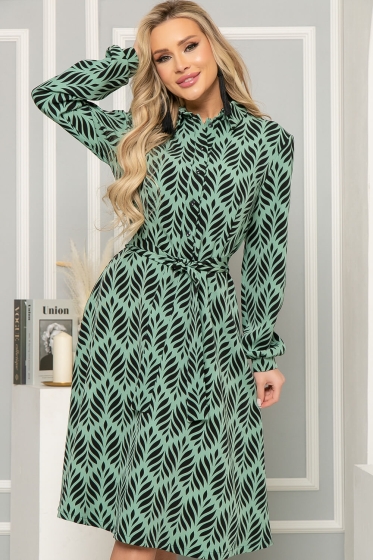 Платье "Невозможно устоять" (грин энд блэк) П4988