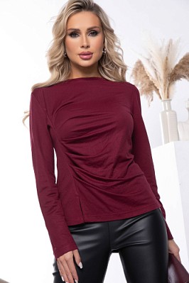 Лонгслив "Женевьева" (винный) Б7633