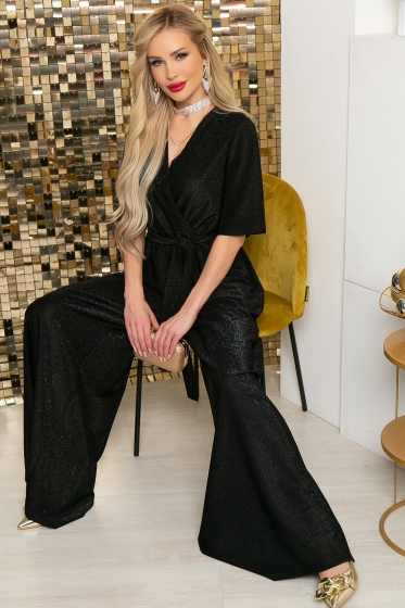 Комбинезон "Клео" (мерцающий черный) К4653