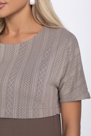 Платье Терри (шоколад) П10996