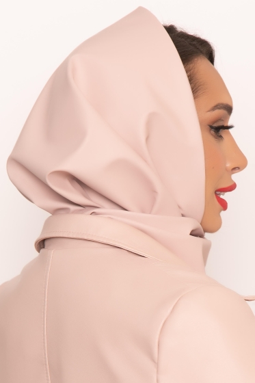 Косынка из экокожи (пыльная роза) КЭ2