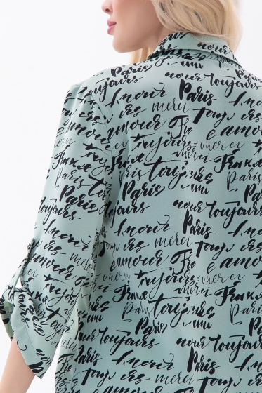Рубашка "Пэрис" (грин) Б5839