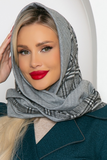 Косынка с отворотом (клетка) КО7