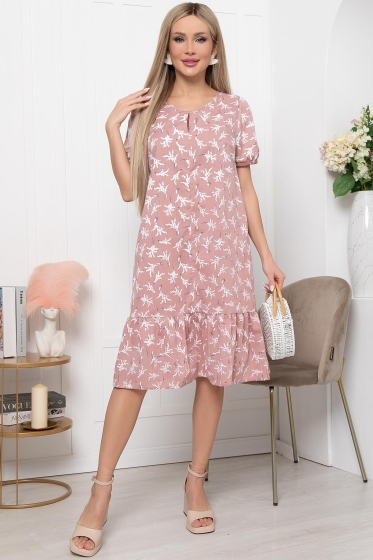 Платье "Магия цветов" (пыльная роза) П5984