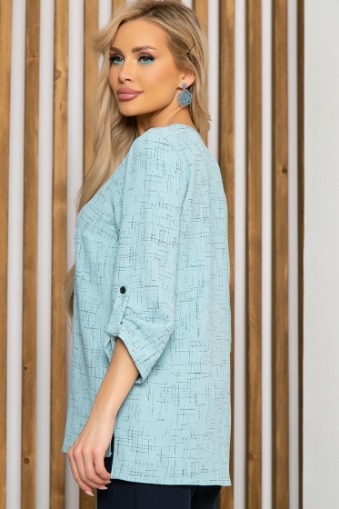 Блуза "Линия успеха" (голубая) Б4574