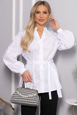 Блуза хлопковая Кристалия (белая) Б14461-16М