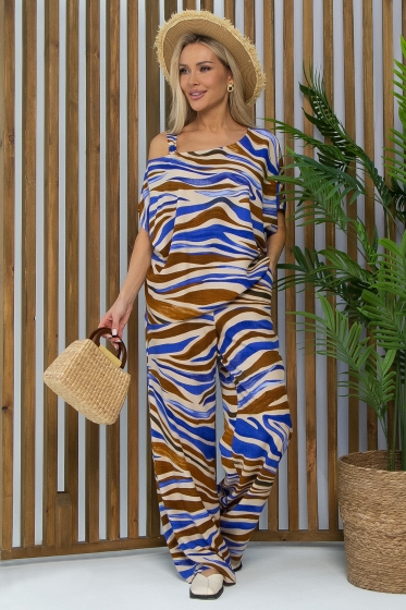 Костюм Асвари (сине-коричневый) К13456-5М