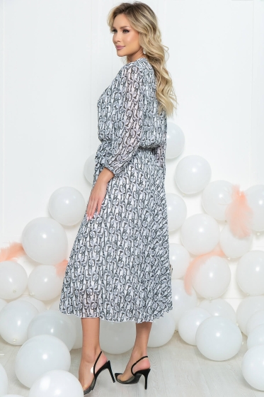 Платье "Леди Шик" (вайт) П5477