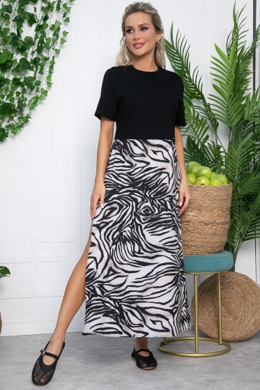 Платье Мелони (зебра) П13529-41М