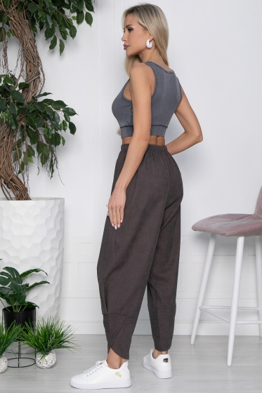 Брюки Бохо (коричневые) Б10676