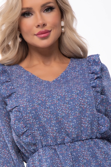 Платье "Купава" (голубое) П8556