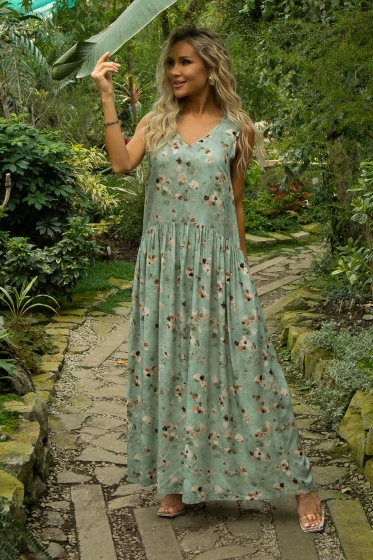 Сарафан Нерея (олива) П13548-1М