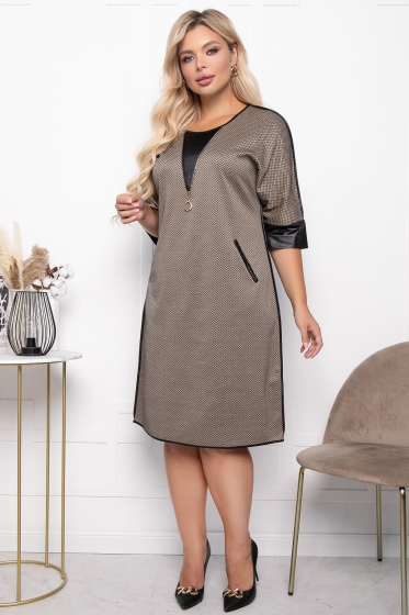 Платье "Кейла" П7202 (бежевый)