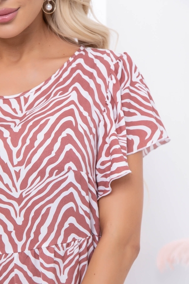 Платье "Ветер перемен" (пыльная роза) П7095