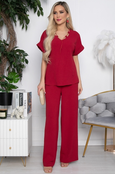 Костюм "Свободный вечер" (красное вино) К10287