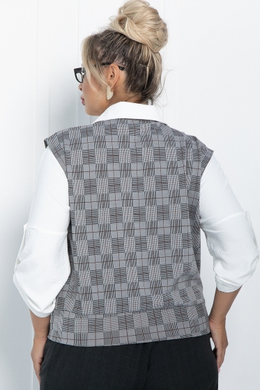 Жилет Элегия (серый) Б11411