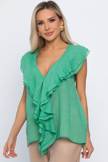 Блуза Поцелуй ветра (зеленая) Б13868-7М
