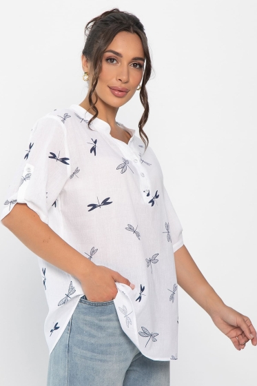 Блуза Флоретта (белая) Б13962-20М