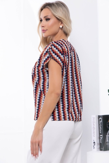 Блуза "Предвкушение" (геометрия) Б7031
