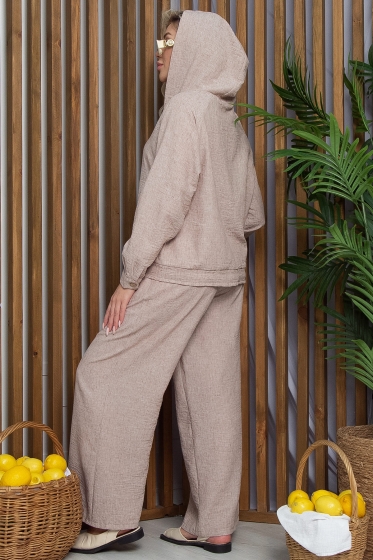 Костюм Летний мотив (бежевый меланж) К13281-8М