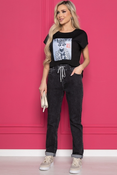 Джинсы "Вечерняя прогулка" (графит) Б8544