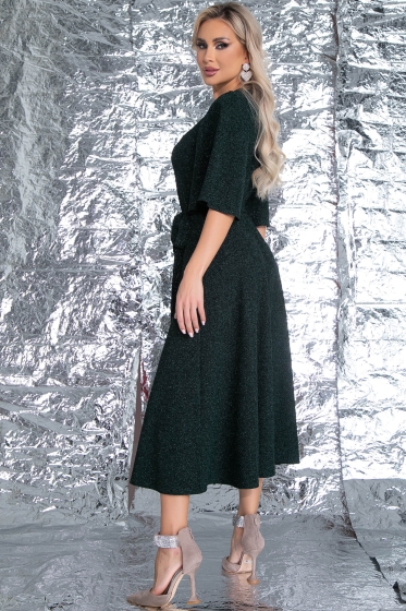 Платье "Ирина" (мерцающая бирюза) П7412