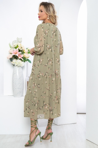 Платье "Виталина" (олива) П5454