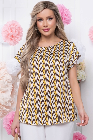 Блуза "Марита" (горчица) Б5860