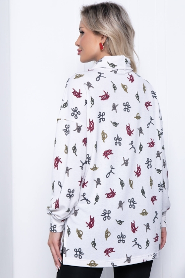 Джемпер "Ариана" (вайт) ХИТ Б7210