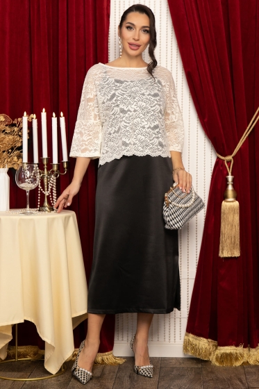 Костюм Прованс (черно-молочный) К14678-10М