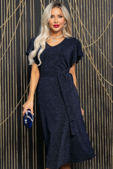 Платье Мелодия любви (мерцающий синий) П11770