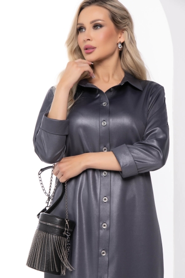 Платье "Елизавета" (графит) П8107