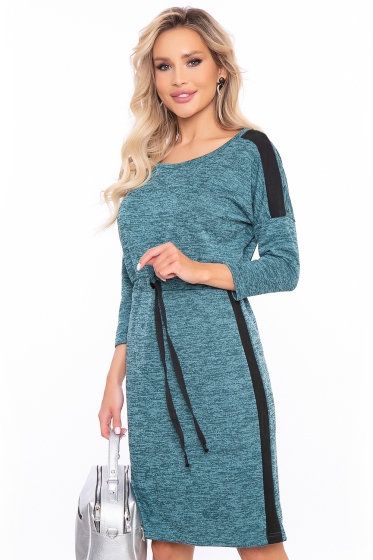 Платье "Дана" (меланж грин) П3050