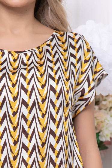 Блуза "Марита" (горчица) Б5860