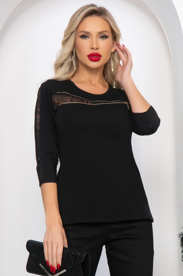 Лонгслив "Безупречный образ" (блэк) Б4330