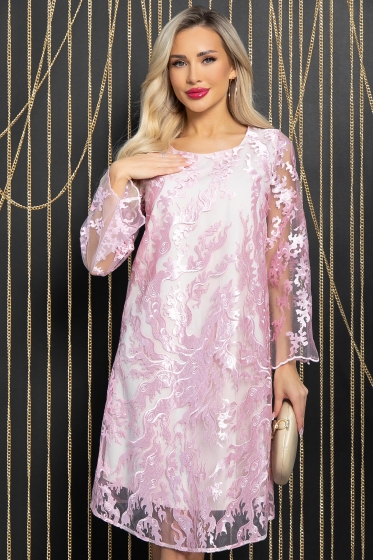 Платье Блестящий выход (розовое) П11900