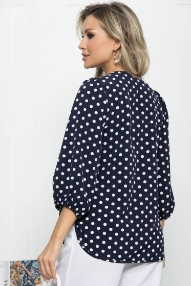 Блуза "Флоренция" (темно-синяя) Б6307
