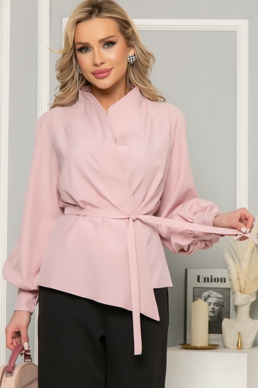 Блуза "Идеальная асимметрия" (пыльная роза) Б4979