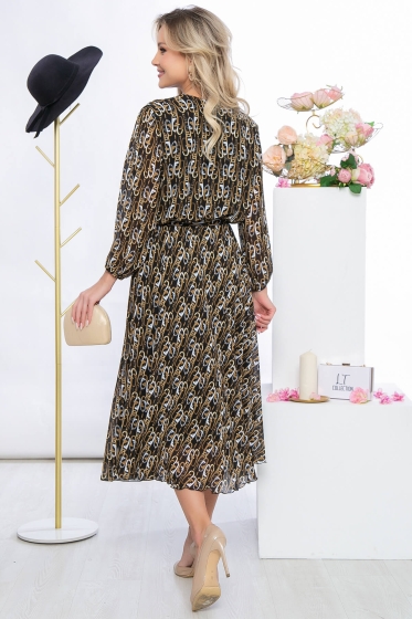 Платье "Леди Шик" (беж) П5478