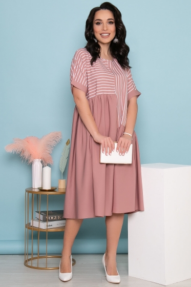 Платье "Милана" (пудра) П3386