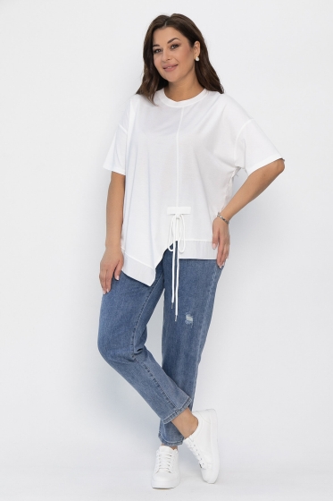Блуза Флорис (белая) Б13942-1М