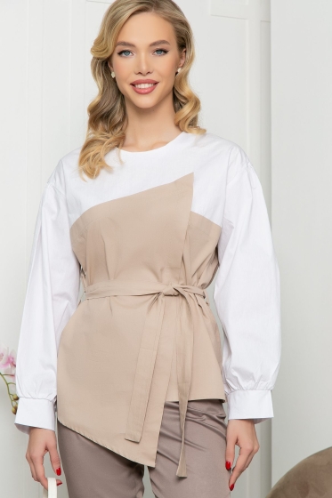Блуза "Путь к совершенству" (беж) Б5213