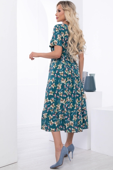 Платье "Нелли" (темная бирюза) П6783