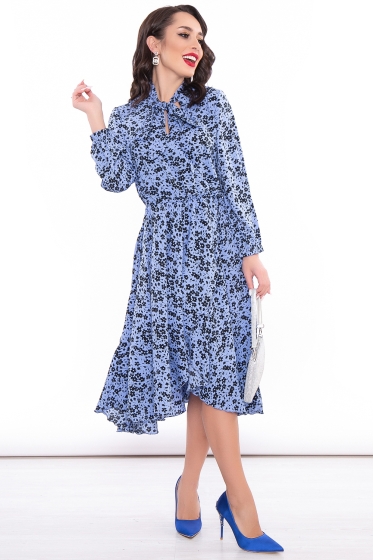 Платье "Мисс Настроение" (королевский синий) П3220