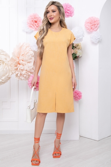 Платье "Уна" (горчица) П5698