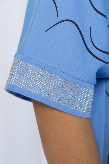 Блуза Симона НЬЮ (нежно-голубая) Б13119-20М