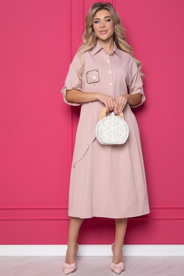 Платье "Индира" (пыльная роза) П8783