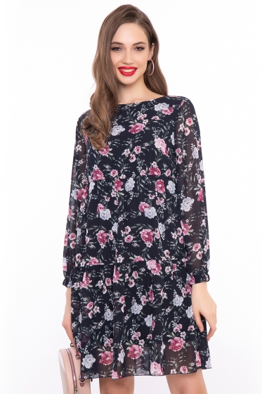 Платье "Джози" (цветы) П3064